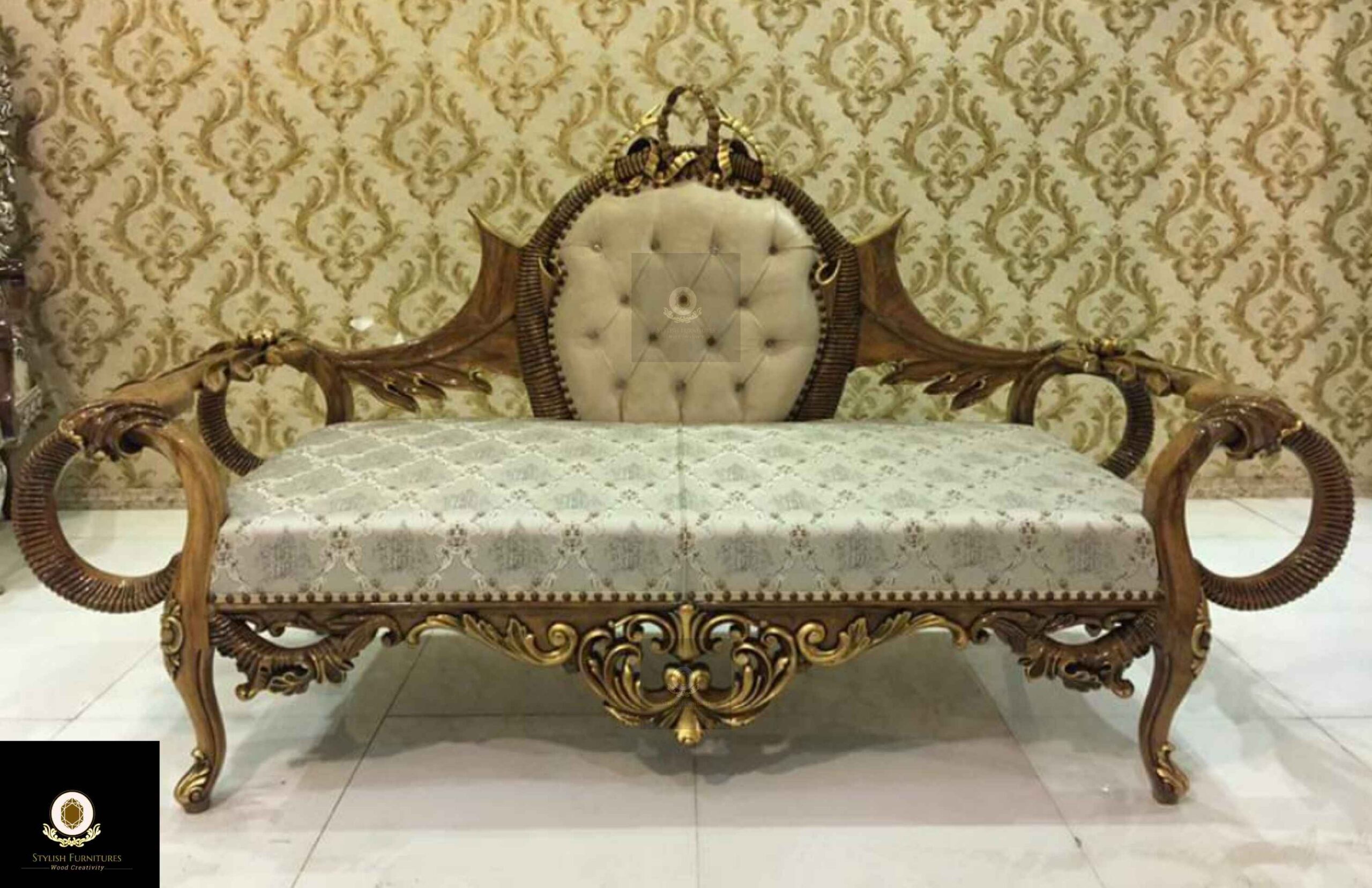 Classic Wooden Deewan