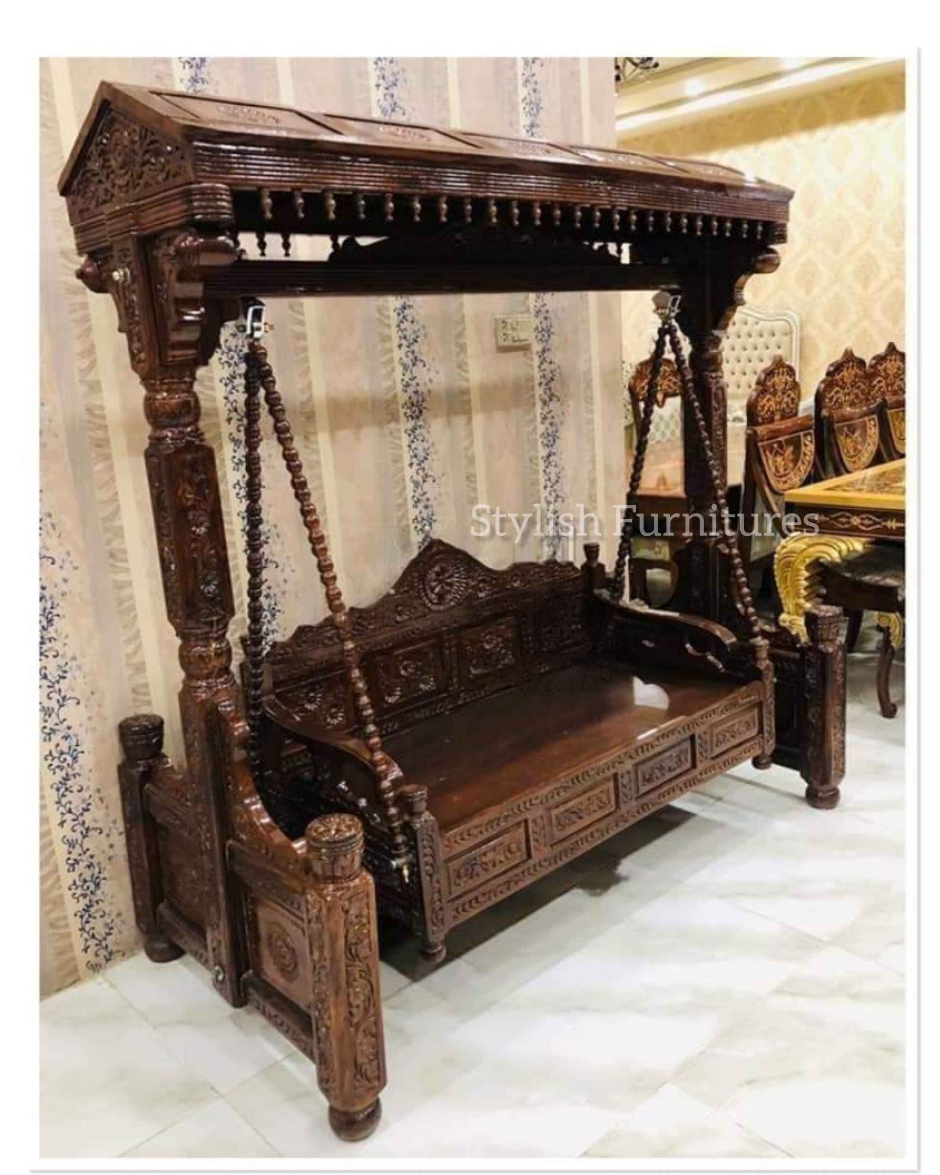 Vintage Style Wooden Swing