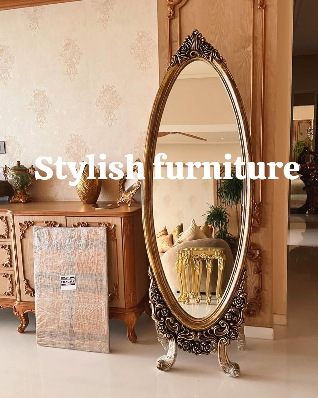 Luxury Stand Mirror