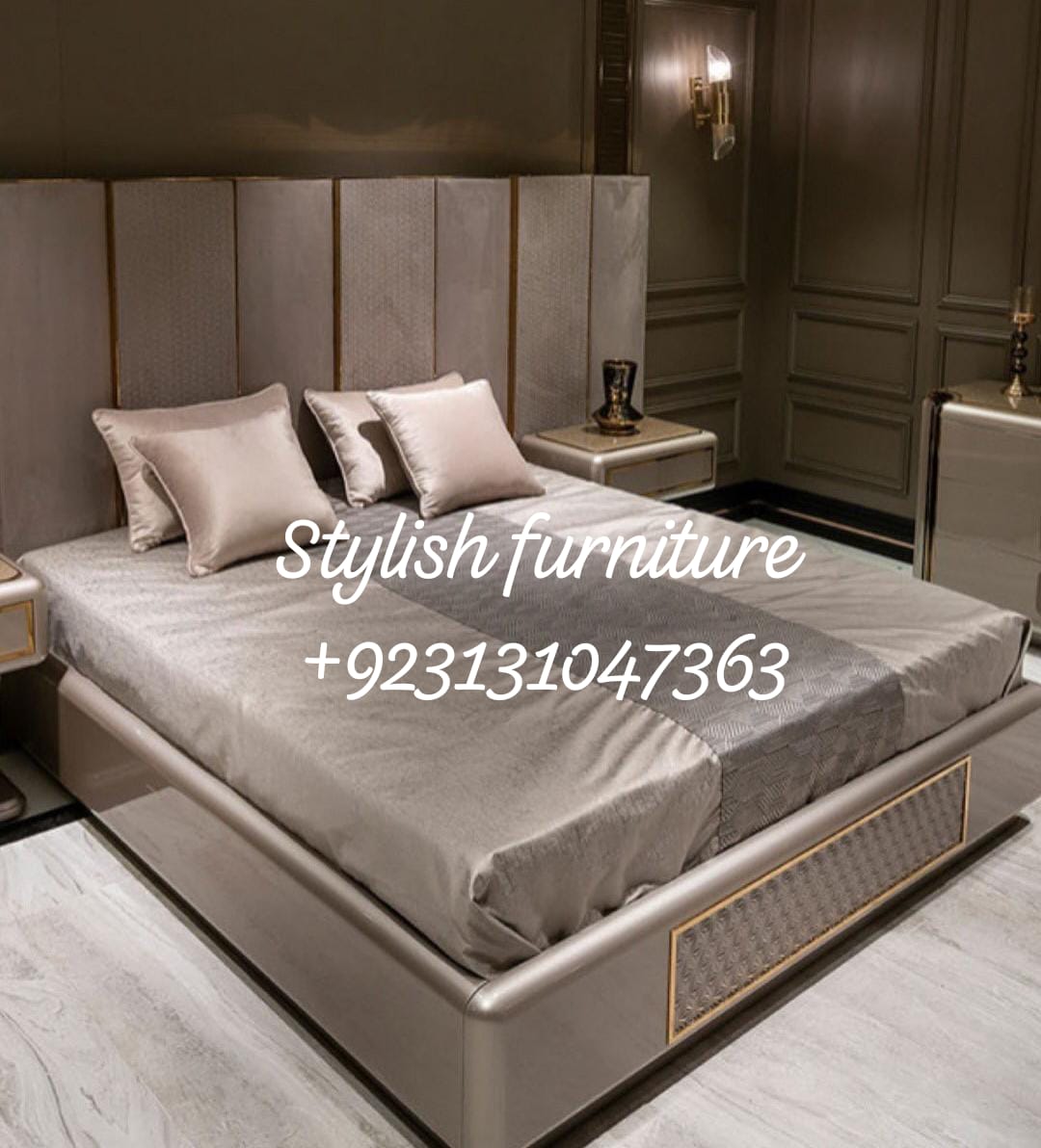 Modern Grace Solid Wood Bed Set